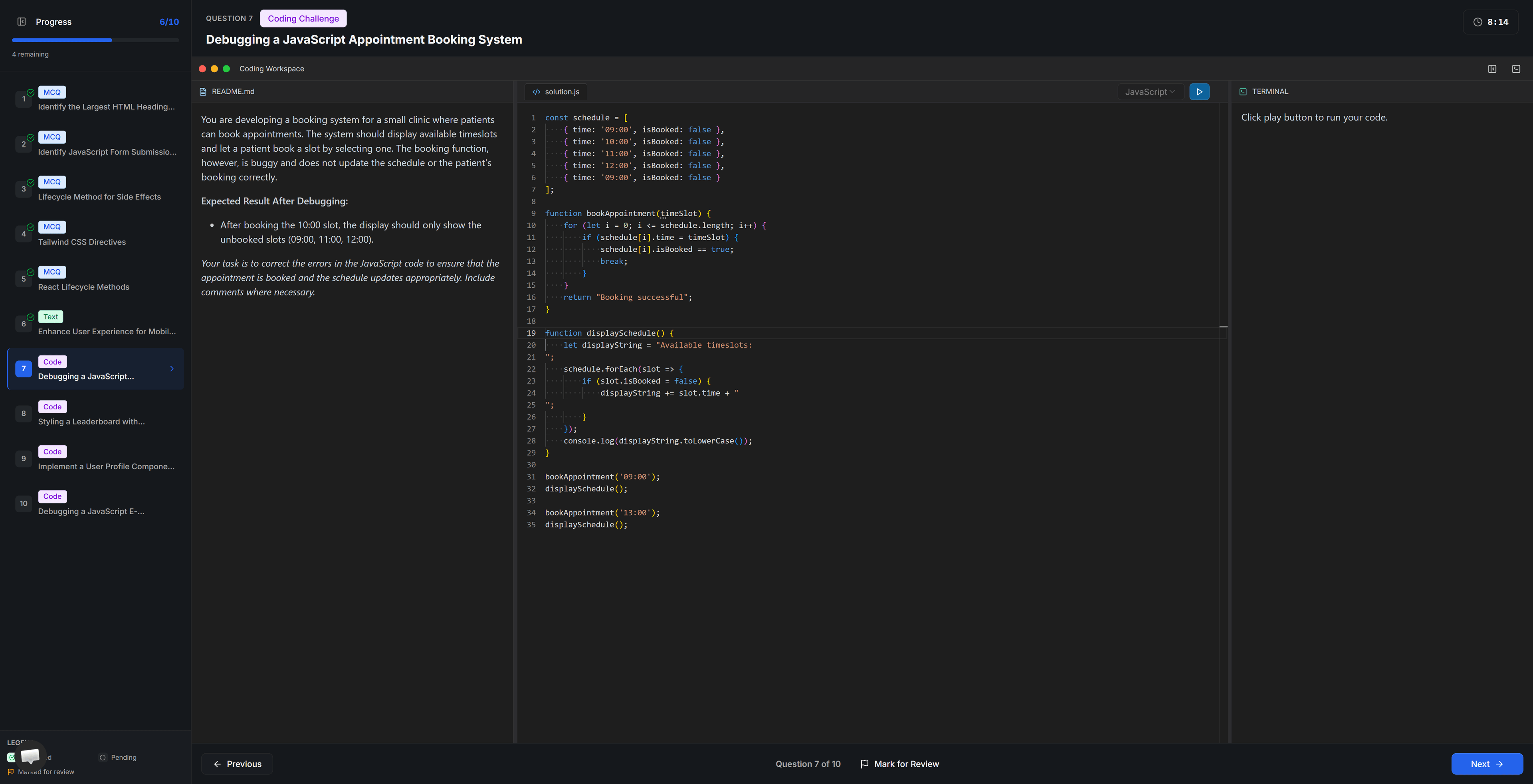 Automated Skills Assessments